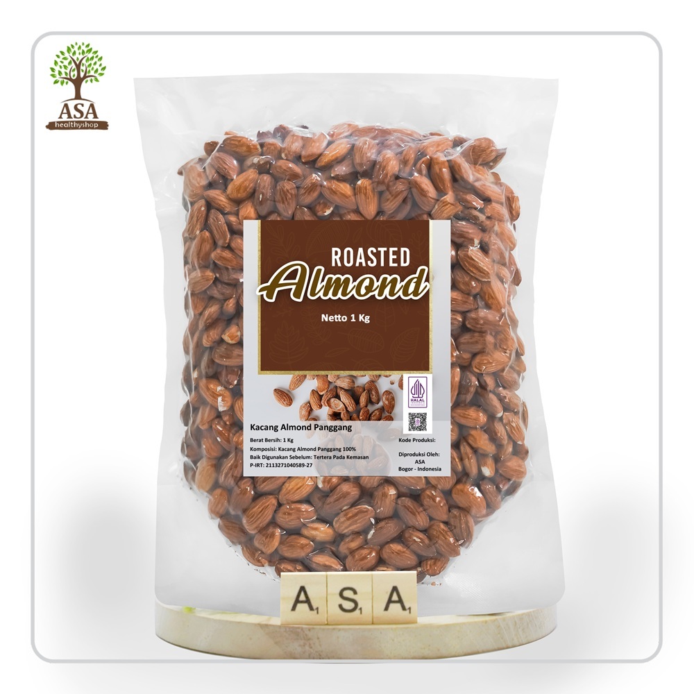 

Roasted Almond / Kacang Almond Panggang 1 Kg