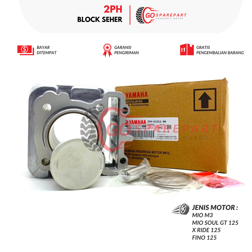 2PH BLOCKL SEHER YAMAHA MIO M3 / BORING BLOK SEHER MOTOR MIO SOUL / BLOK SILINDER X-RIDE / BLOK MESI
