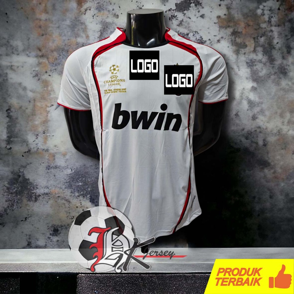 JERSEY BOLA RETRO MILAN AWAY 2006/2007