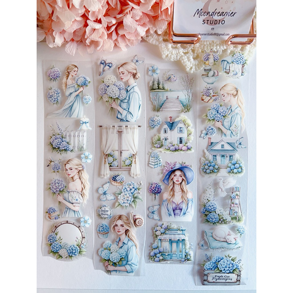 

washi tape selotip transparan MOONDREAMER pretty beautiful girl woman wanita cantik fantasy real