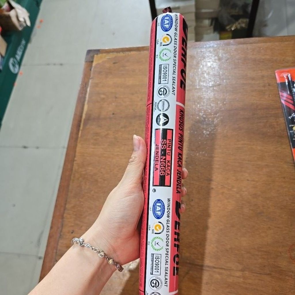 silikon dodol lem silikon sosis / lem sosis sealant ( putih ) white / lem kaca