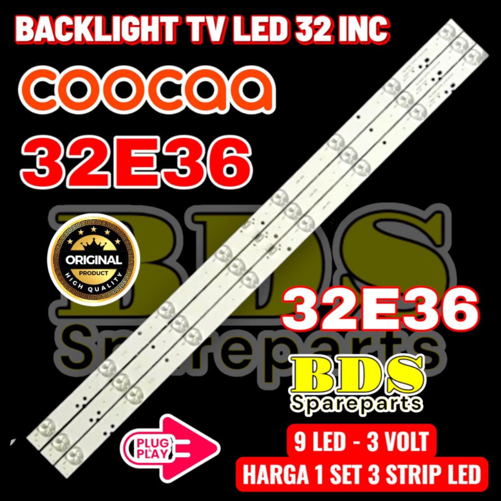 BACKLIGHT TV COOCAA 32E36 LAMPU BACKLIGHT COCA 32E36 32 E36