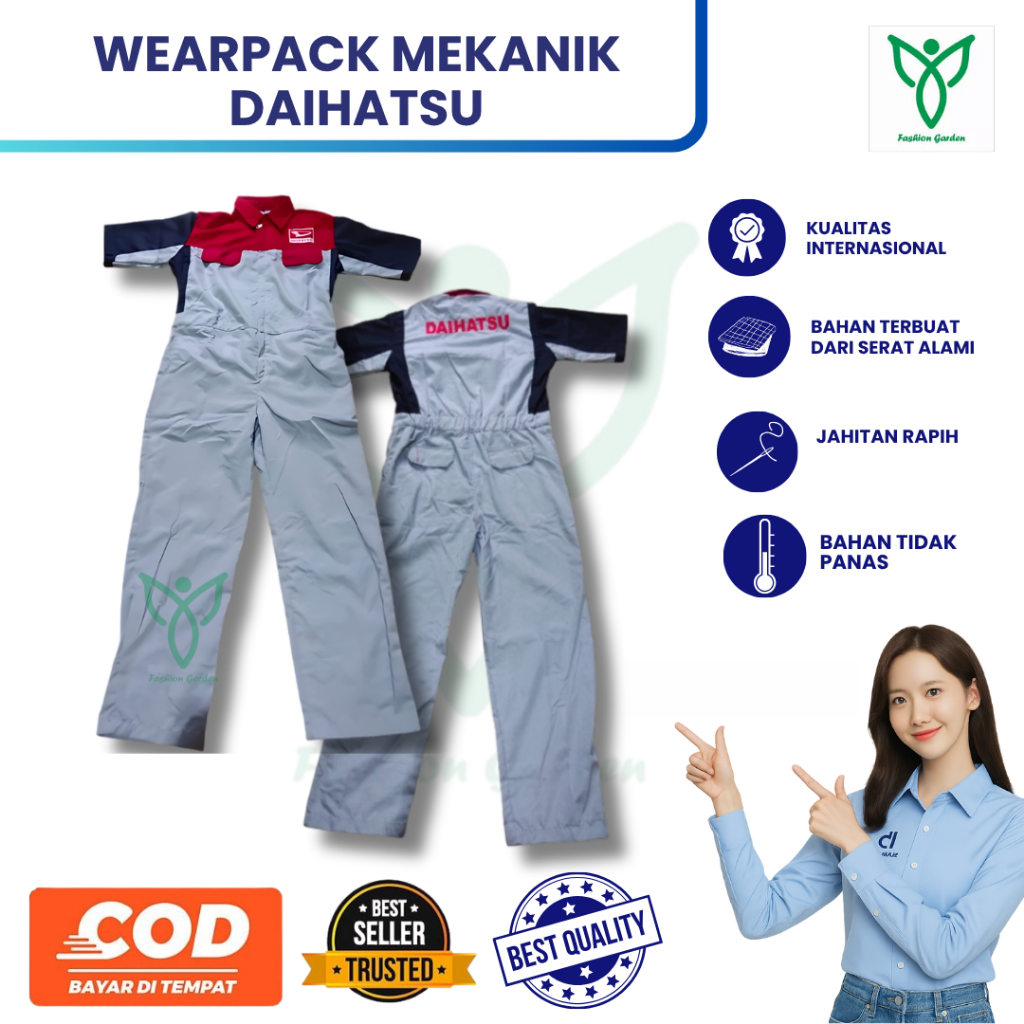 Wearpack Daihatsu | Seragam Daihatsu | Wearpack Safety | Seragam Bengkel | Seragam Pria Daihatsu