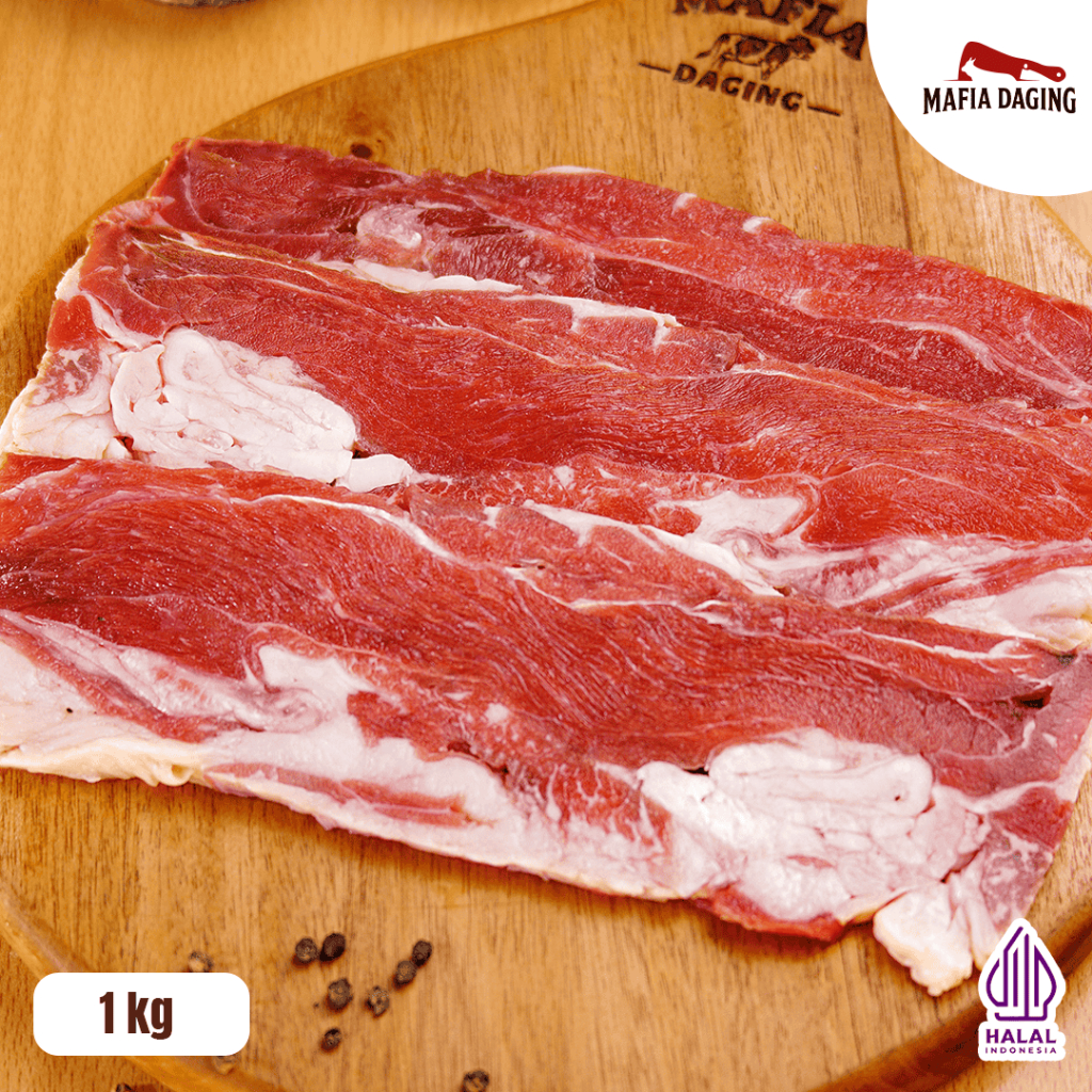 

[Mafia Daging] Karubi Shortplate USA Beef / Korean BBQ 1 kg