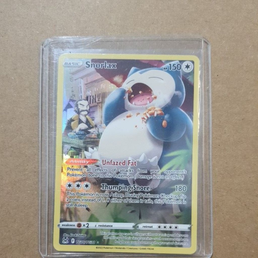 Snorlax CHR #TG10 TCG POKEMON / KARTU POKEMON BAHASA INGGRIS