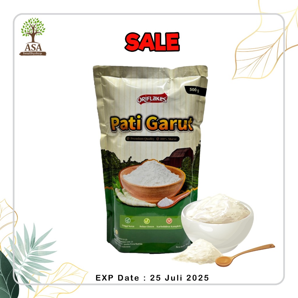 

Oriflakes Tepung Pati Garut 500 gram