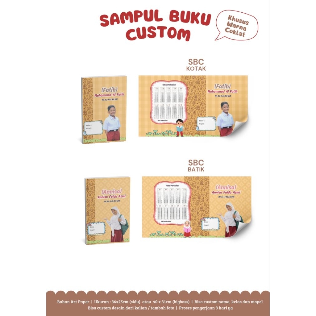 

sampul buku custom nama