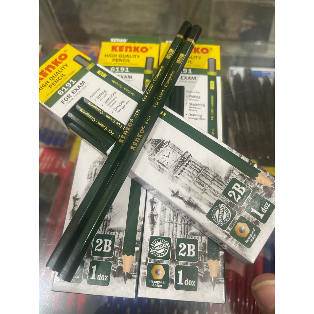 

pensil 2B Kenko per lusin isi 12 pcs