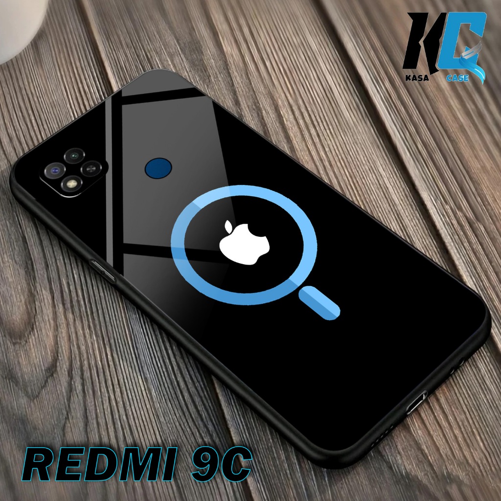 KASA CASE - Case REDMI 9C Fashion LOGO IPHONE mix Fashion terbaru Case Flwr Casing Hp Case Murah FUZ