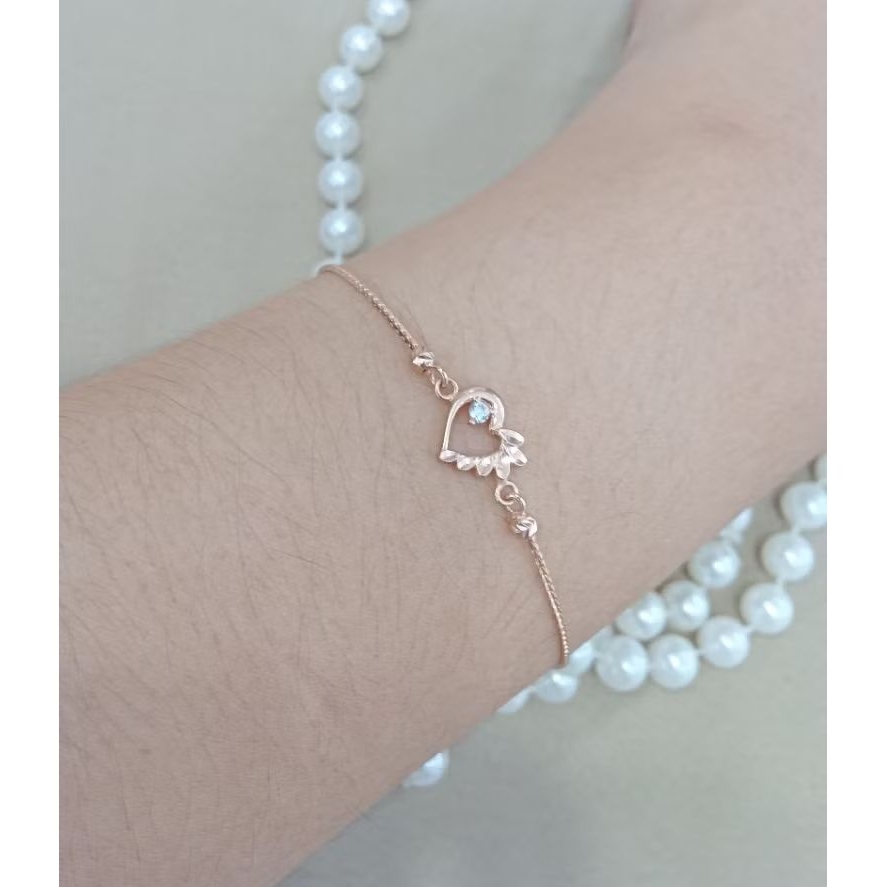 Gelang emas tua variasi hati