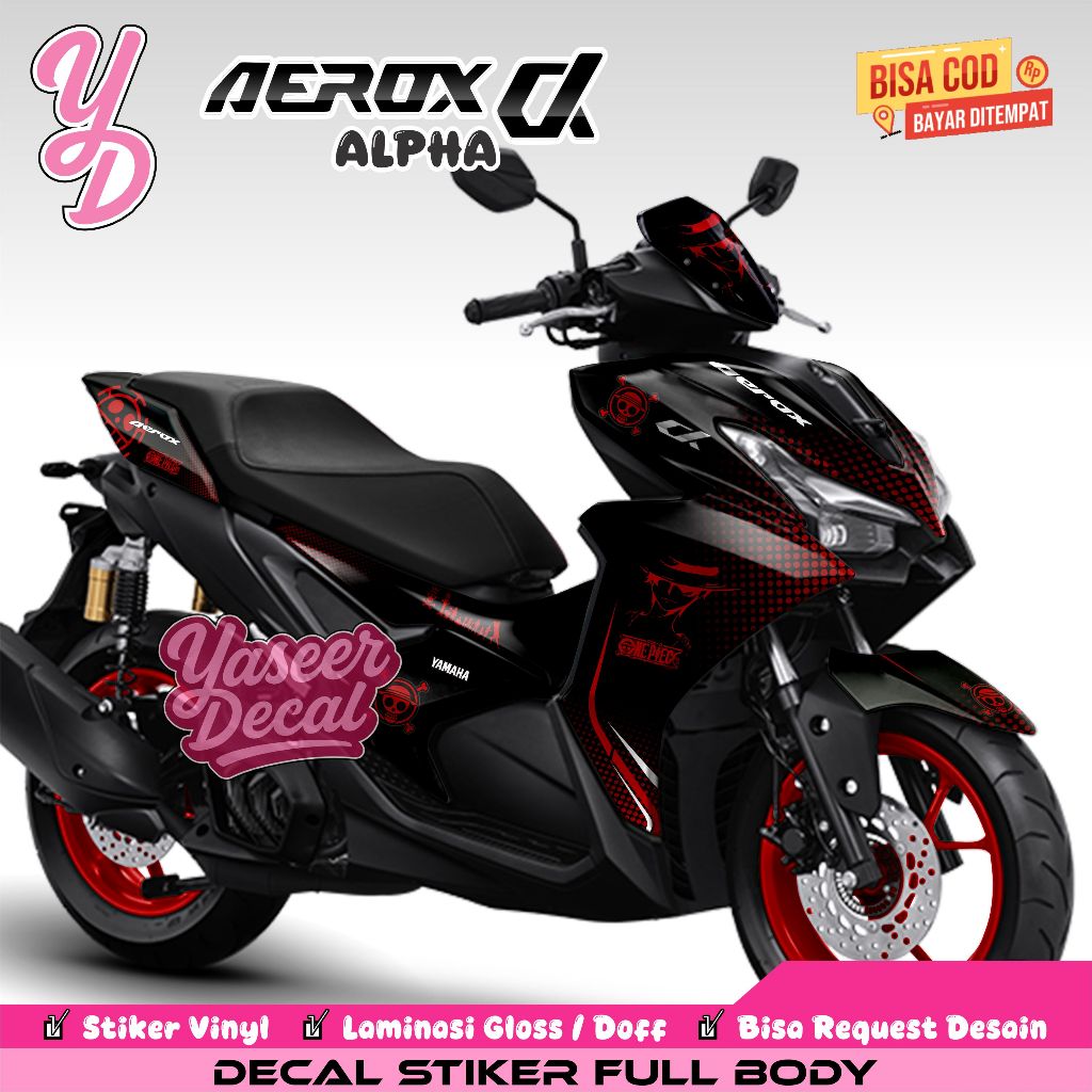 DECAL AEROX ALPHA FULL BODY STICKER ALPHA CYBER CITY 2025 NVX