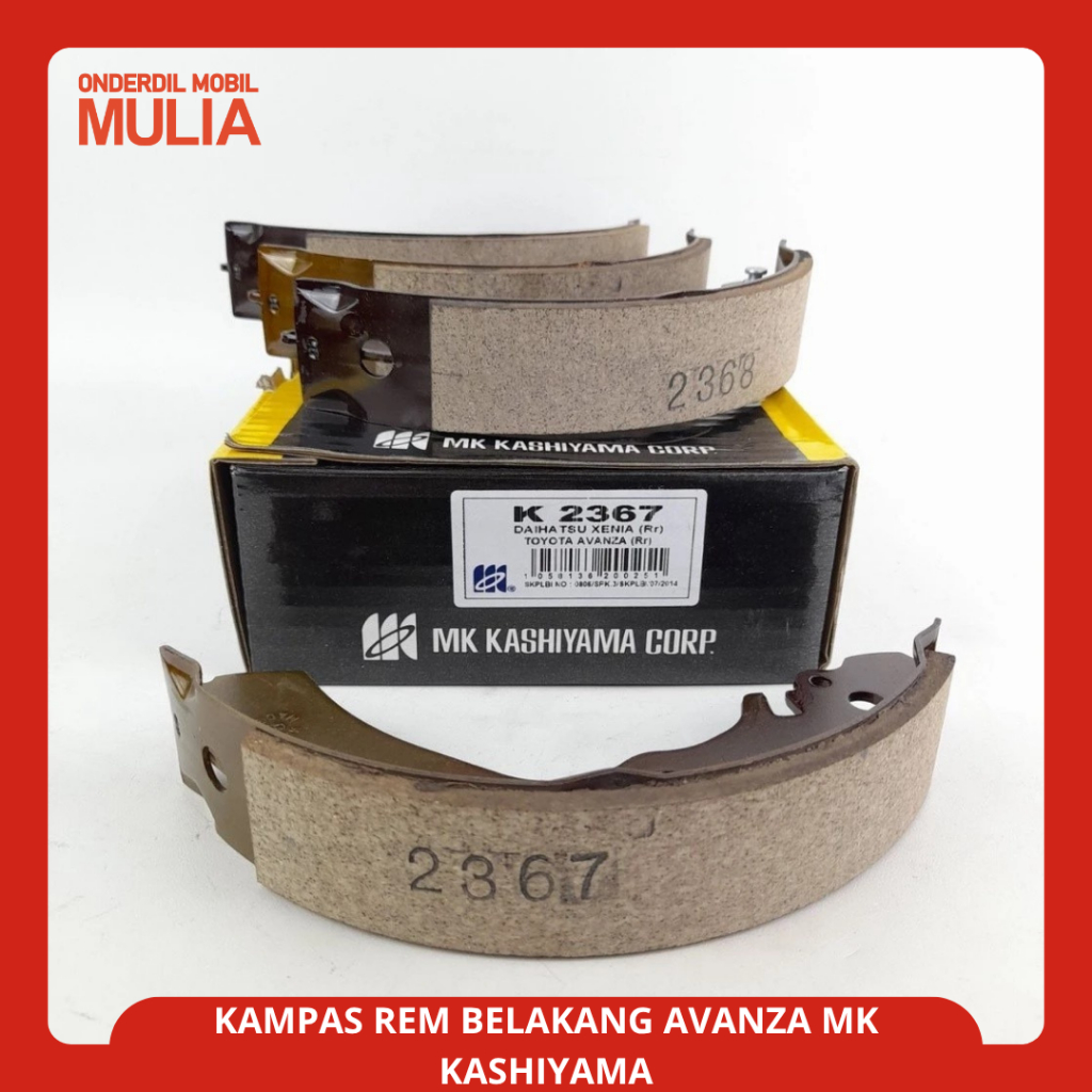 BRAKE SHOE - KAMPAS REM BELAKANG AVANZA / XENIA MK