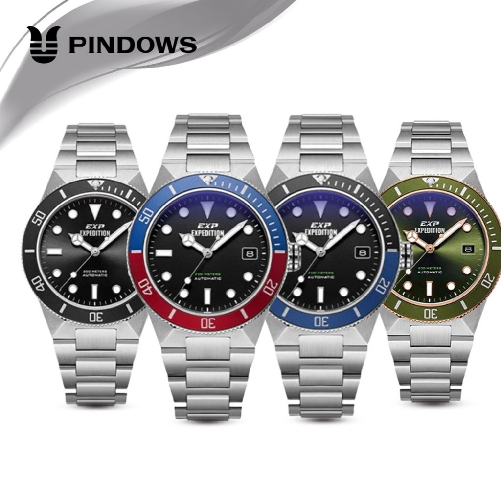 ORIGINAL Jam Tangan Pria Expedition E 6851 E6851 / EXP 6851 Original Garansi Resmi 1 Tahun - Strap S