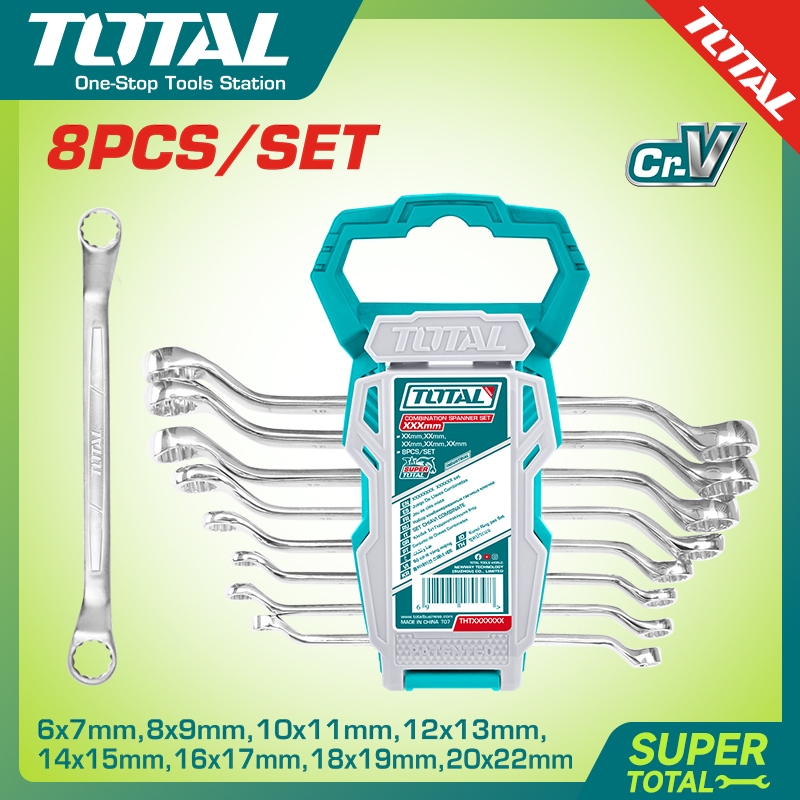 【TOTAL】Offset ring spanner set THT102486