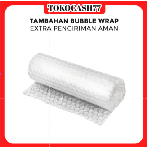 

TAMBAHAN PACKING BUBBLE WRAP EXTRA PENGIRIMAN AMAN