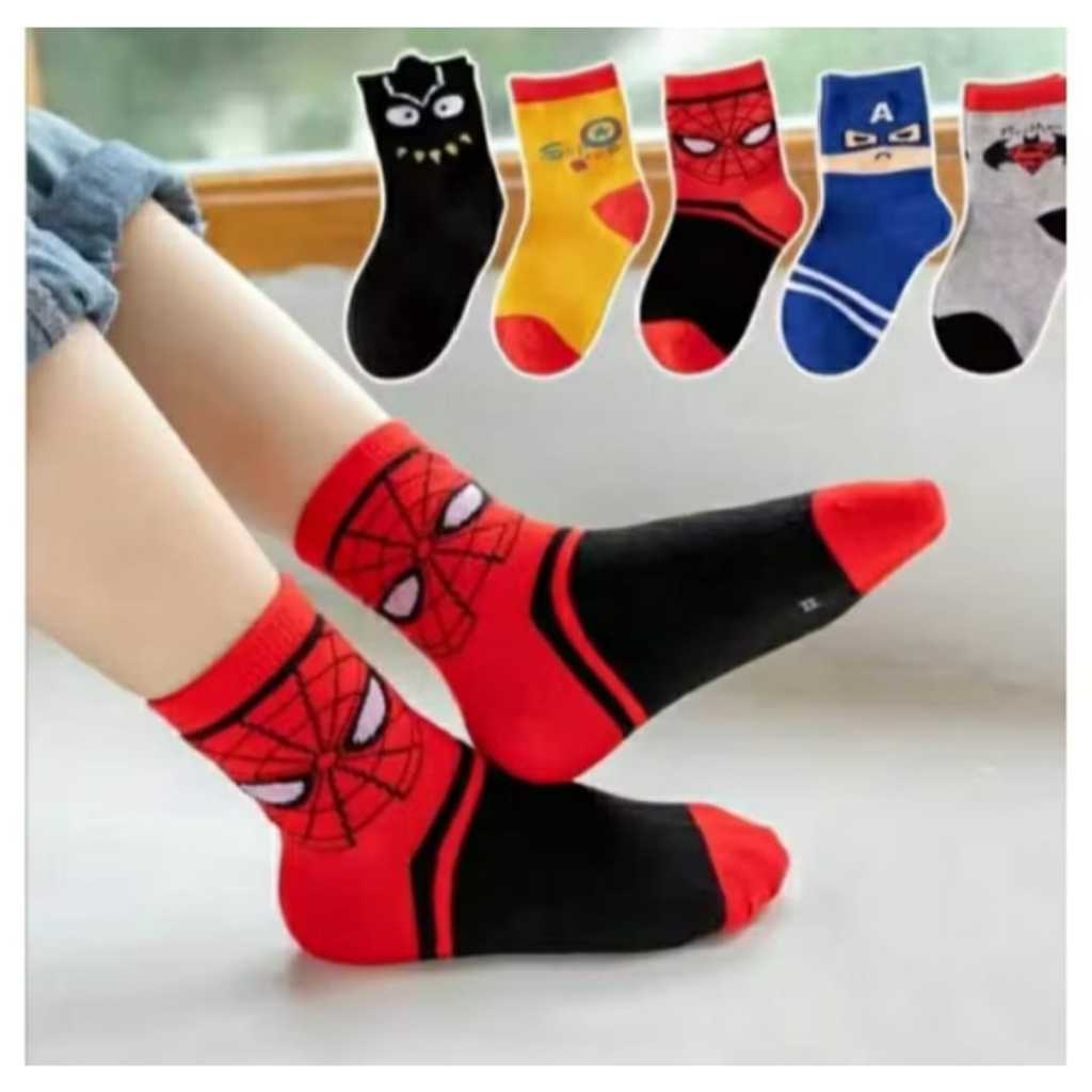 Kaos Kaki Anak  TK Laki-Laki Superhero