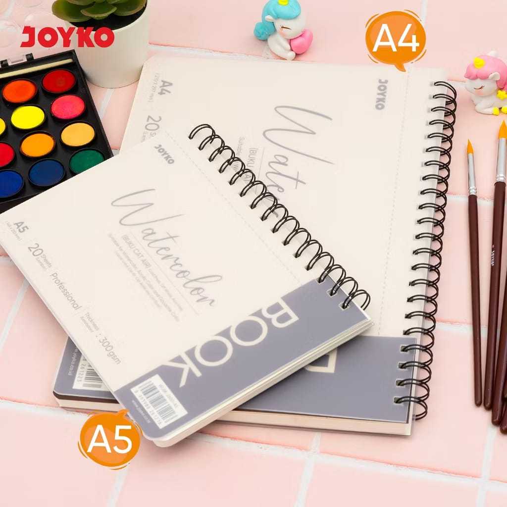 

Watercolor Book Buku Cat Air Joyko WLBK-2600 300 gsm 20 Sheets - PC - A4