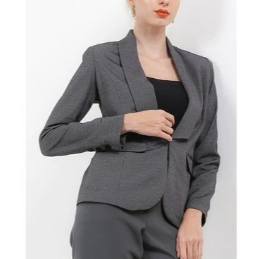 Blazer casual wanita/jas santai/blezer slimfit wanita abu-abu