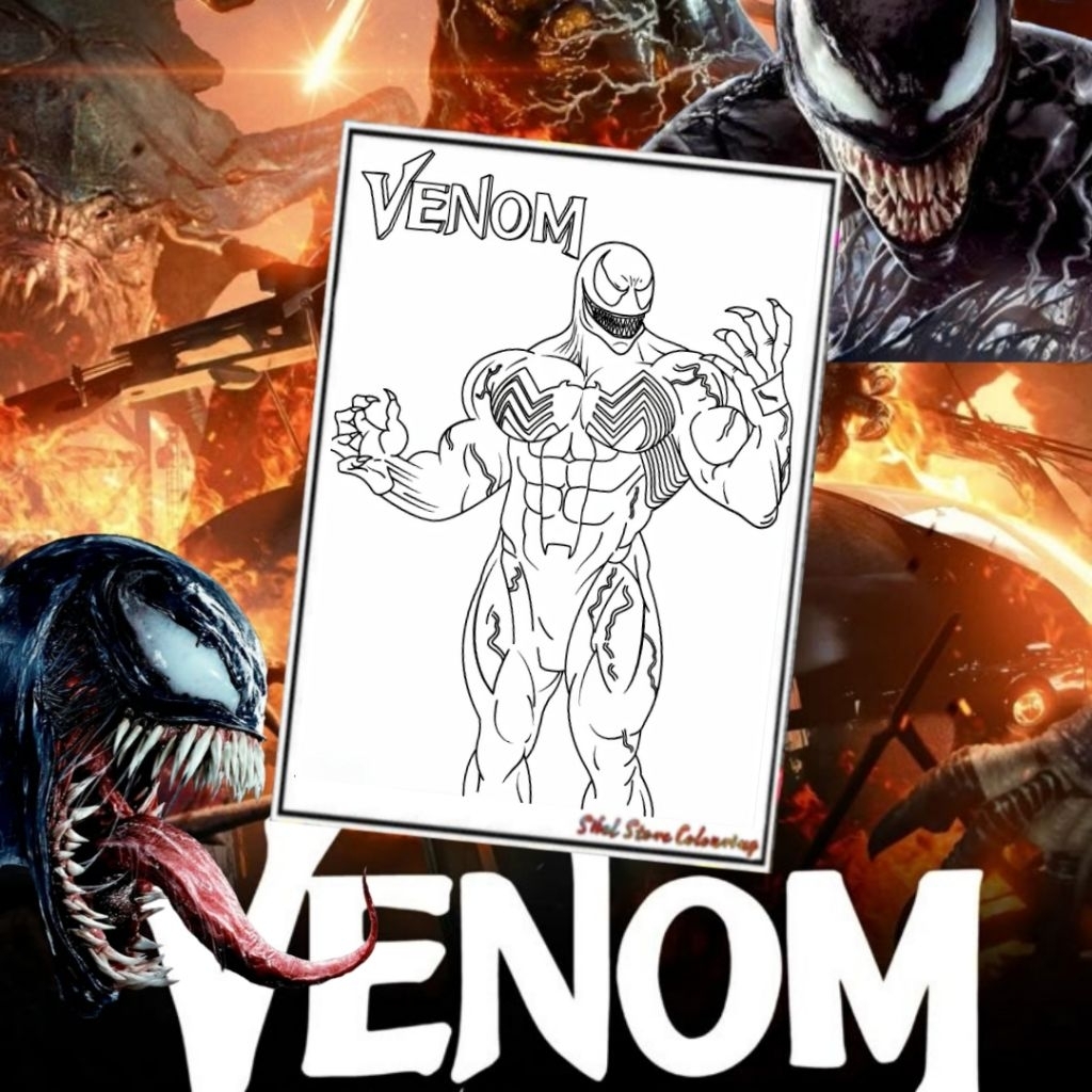 

KERTAS GAMBAR MEWARNAI TEMA VENOM V1 ISI 12 LEMBAR GAMBAR BERBEDA / KERTAS GAMBAR TEBAL / PAUD / SD / TK