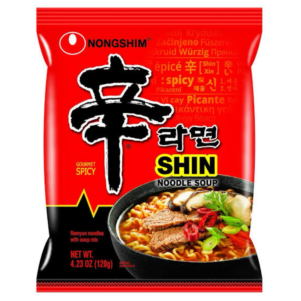 

Nongshim Shin Ramyun Gourmet Spicy noodle soup Halal 120 gram