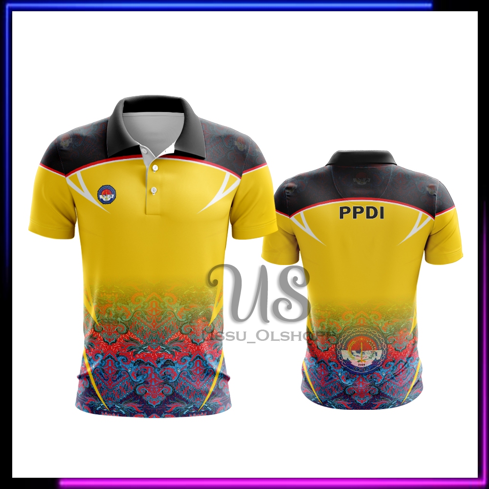 Baju PPDI / Kaos Batik PPDI Pria / Seragam Batik PPDI (Persatuan Perangkat Desa Indonesia) Printing
