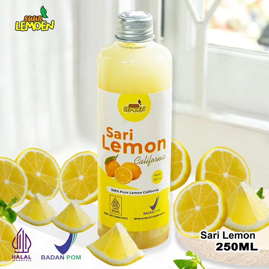 

Suur Lemoen Sari Lemon California 250ml Murni 100% Untuk Diet