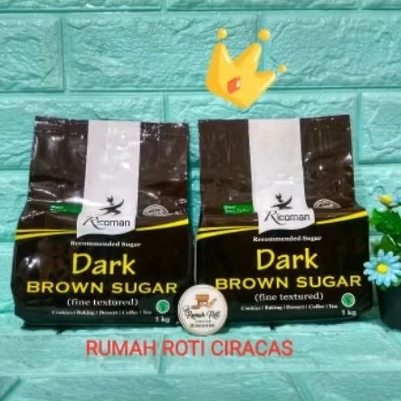 

DARK BROWN SUGAR RICOMAN 1KG GULA RICO MAN 1 KG