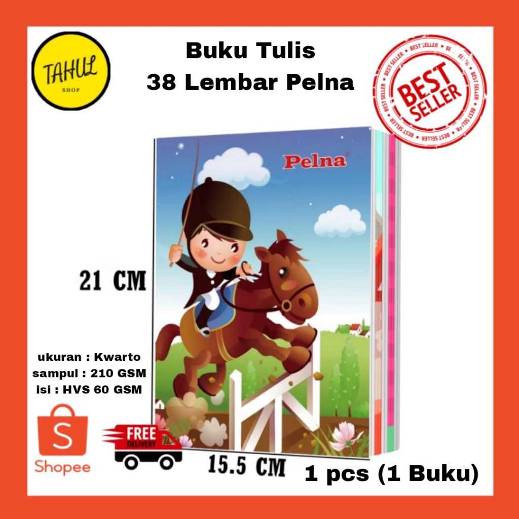 

1 Pcs (1 Buku) !!! Buku tulis Pelna 38 Lembar Motif Karakter Tanamo 38 Lembar Motif Kraft buku tulis murah kualitas bagus buku tulis ukuran kwarto buku tulis ukuran A5