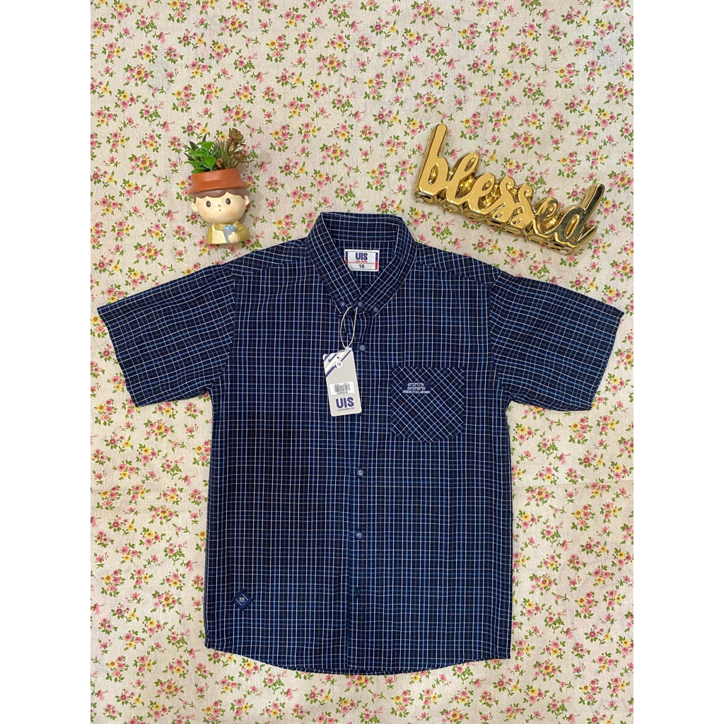 Kemeja Uis Motif Anak Laki-Laki Usia 13-18 Tahun