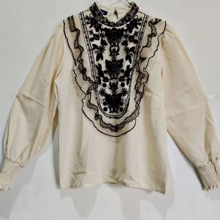 prelove Blouse Kemeja Rajut kepang pigment, Miss hong