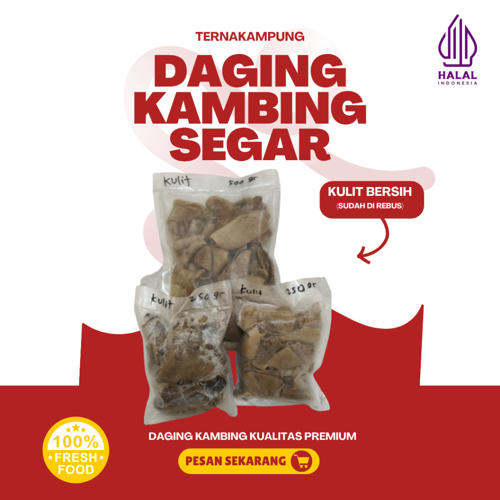 

Kulit kambing Bersih dari Bulu