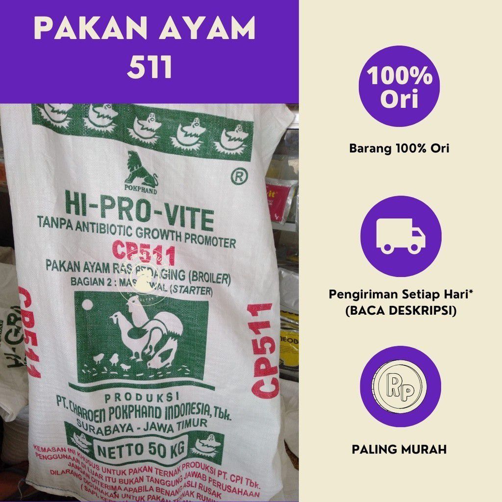 511 Pakan Ayam Pedaging 1Kg