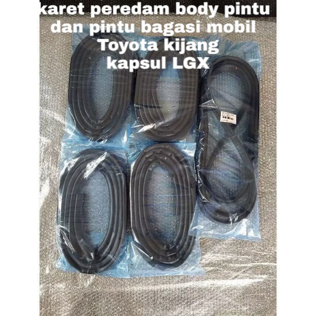 KARET BALON KARET PEREDAM SUARA BODY PINTU DAN PINTU BAGASI MOBIL TOYOTA KIJANG KAPSUL LGX gx KIJANG