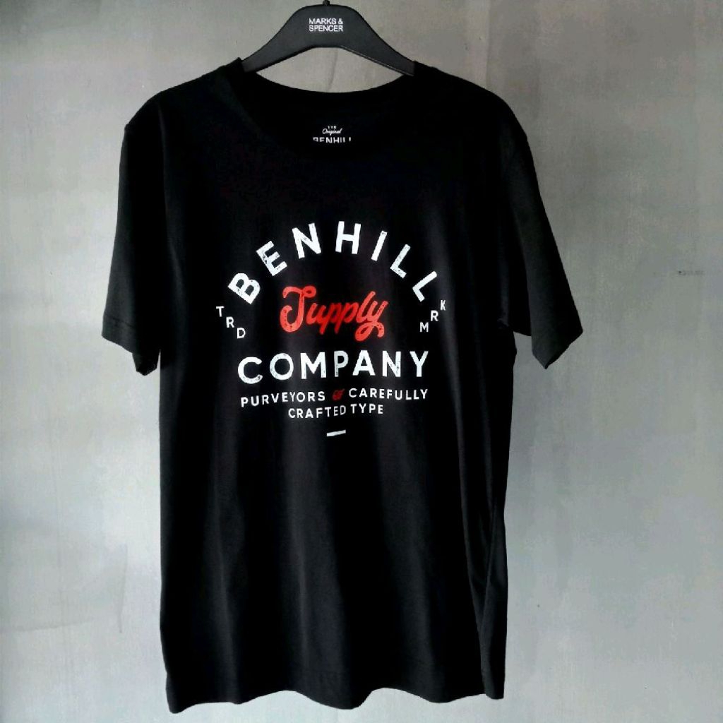 Benhill Supply Company Purvoyers Carefully Crafted Type Kaos Casual Pria