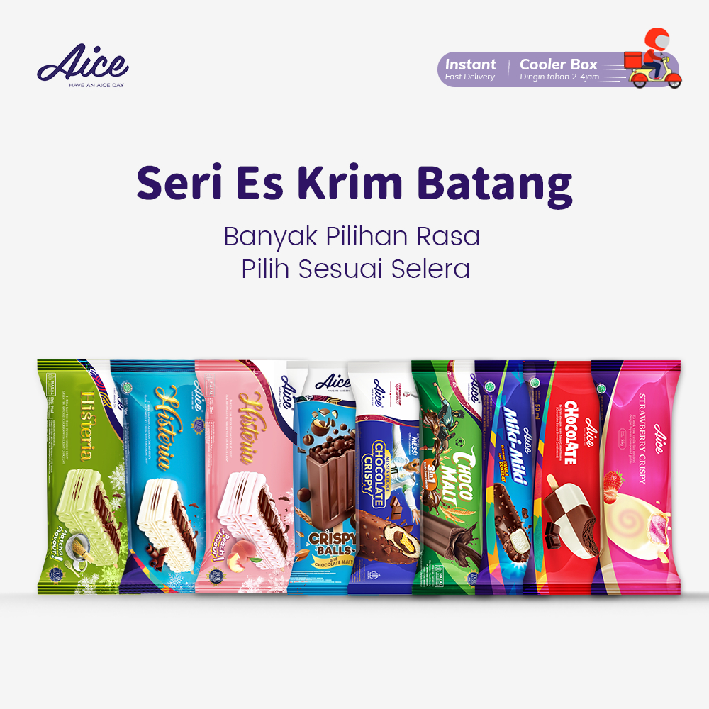 

Aice Ice Cream Stick Series/Aice Es Krim batang Banyak Pilihan Rasa – Pilih Sesuai Selera