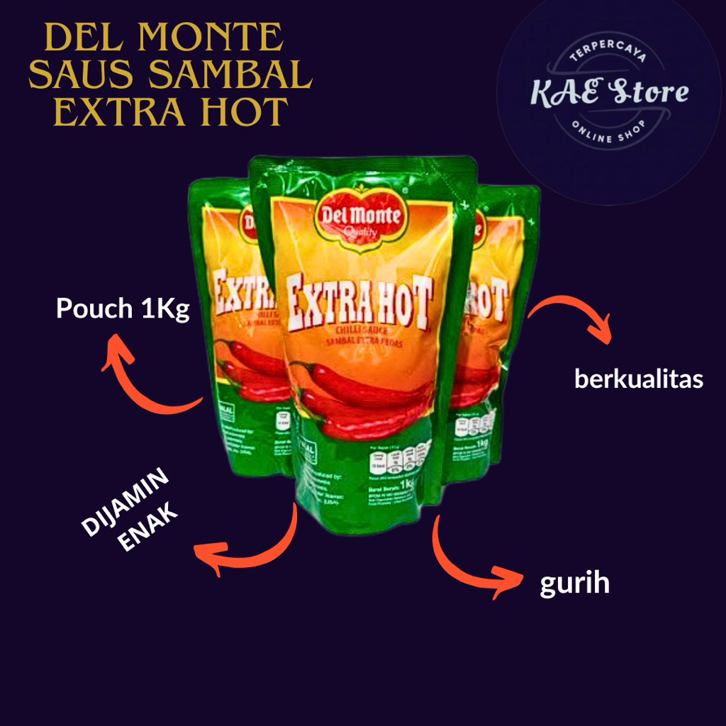 

Delmonte Saus Extra Hot Chilli 1kg