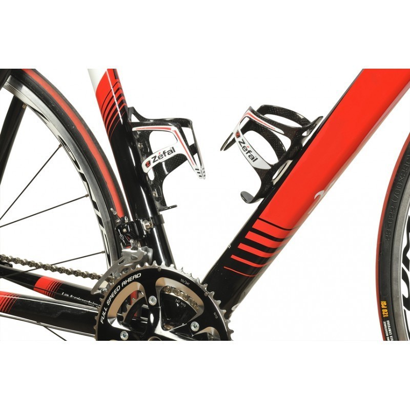 Tempat Botol -ZEFAL PULSE CARBON BOTTLE CAGE - WHITE/RED ZEFAL
