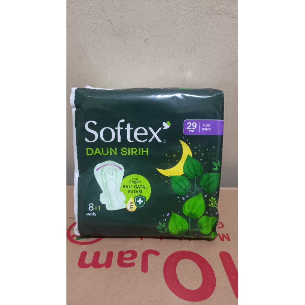 Softex Daun Sirih 29 cm Wing Kemasan Bag isi 8+1 pad