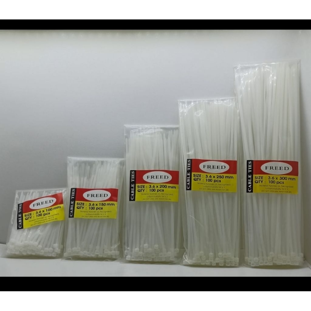 

CABLE TIES NYLON FREED 3.6 X 300MM KABEL TIS