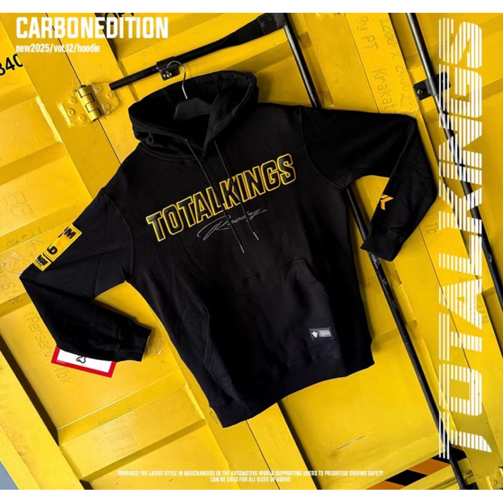 HOODIE TOTAL KINGS YELOW CARBON LIMITED EDITION
