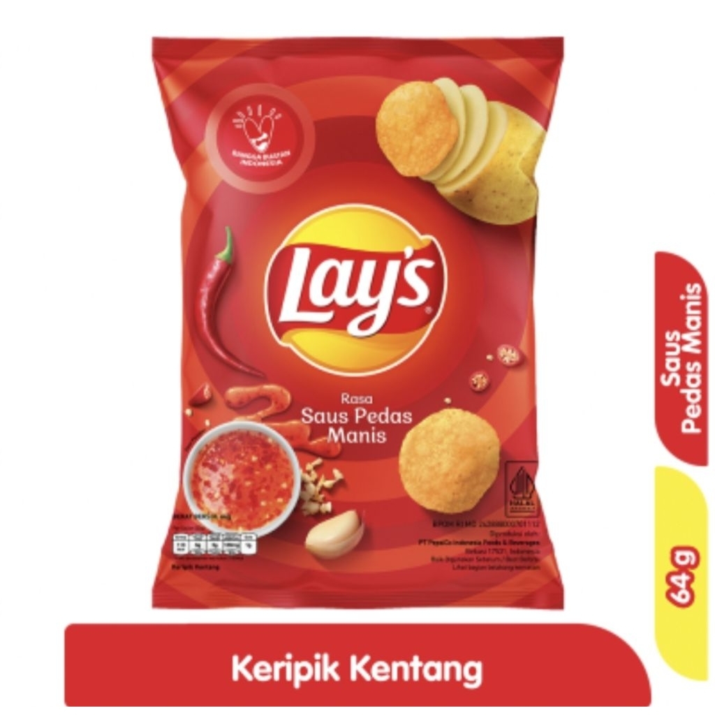 

Lay's Saus Pedas Manis 64 gram