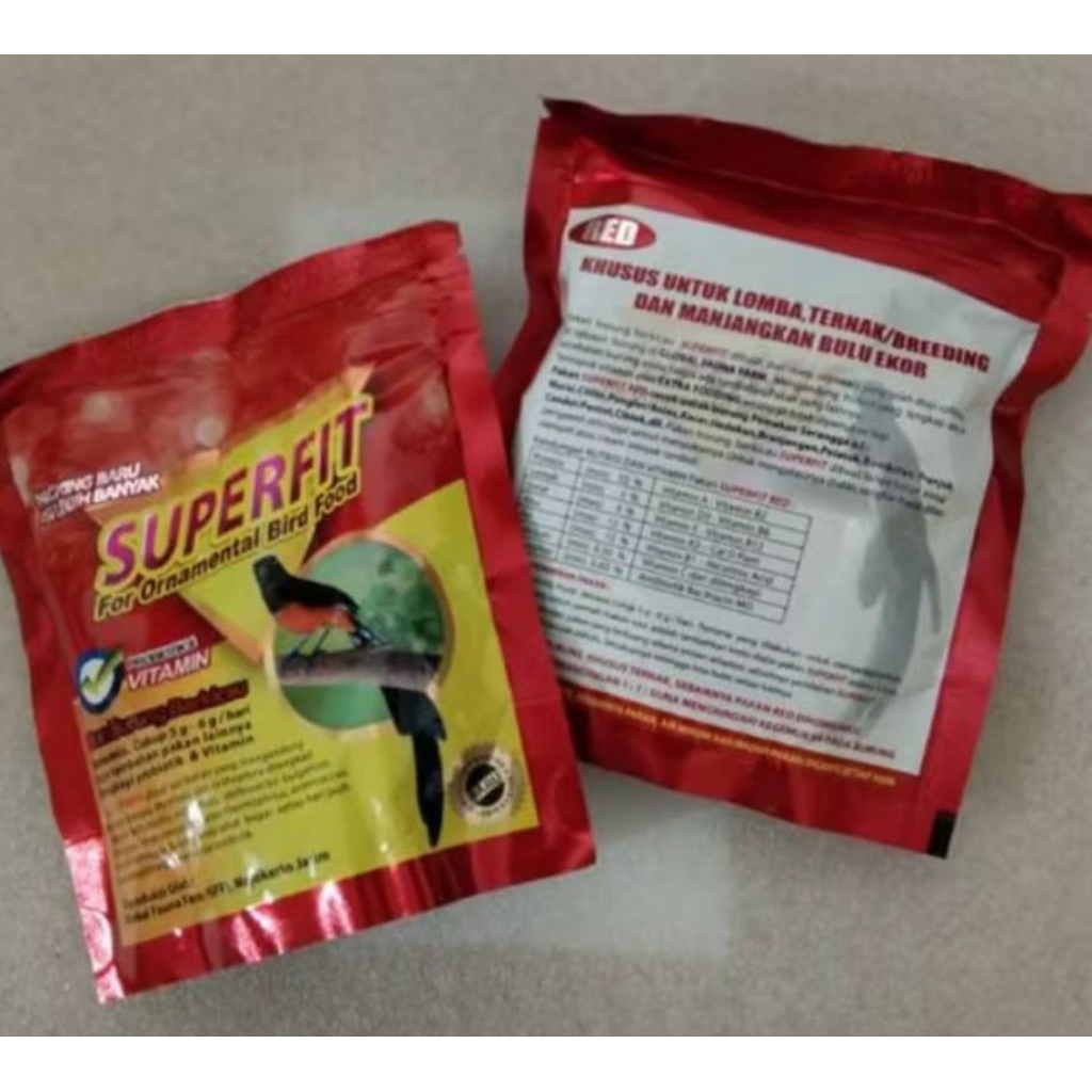 superfit red pakan burung murai