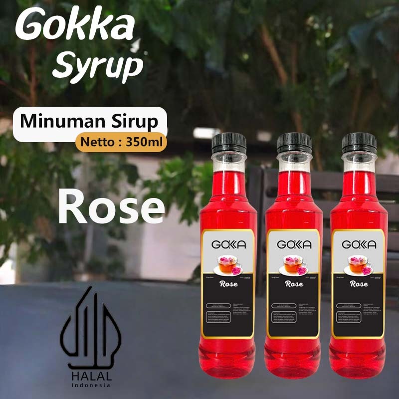 

GOKKA Syrup Minuman Sirup / Sirup Rose / 350ml Sirup Rose