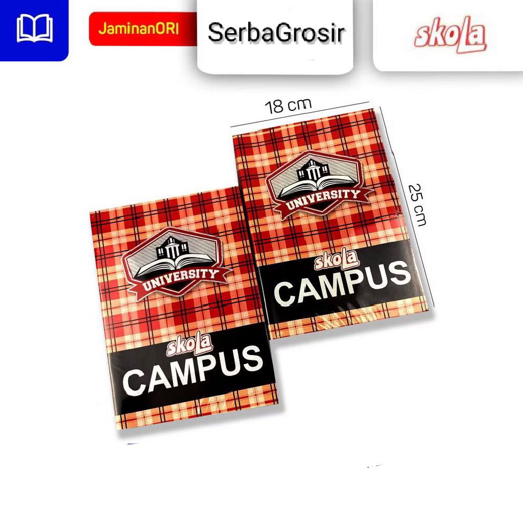 

BUKU TULIS PANJANG SKOLA CAMPUS 1 BUKU ISI 50 LEMBAR