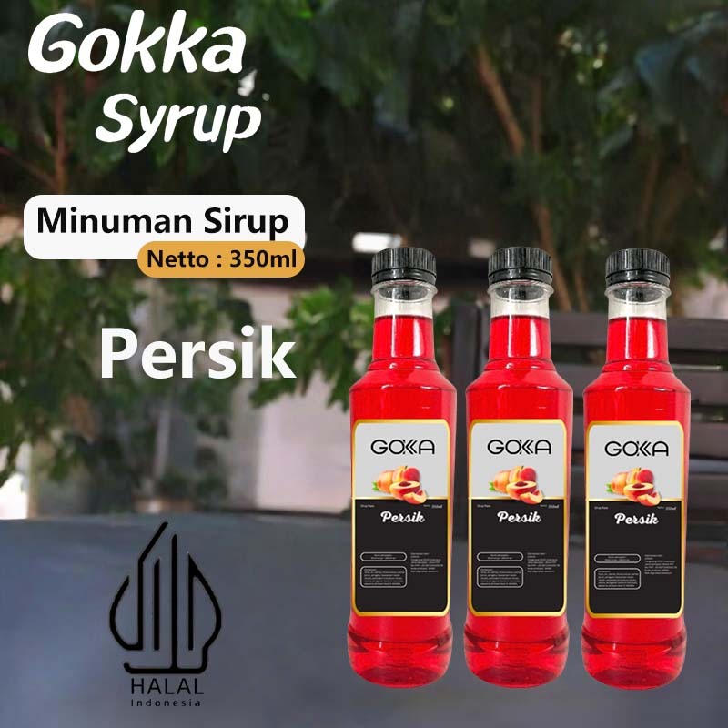 

GOKKA Syrup Minuman Gokka Sirup Rasa Persik / Sirup Persik