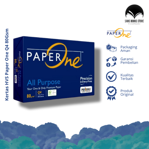 

Kertas HVS Paper One Q4 80Gsm 500 Sheets
