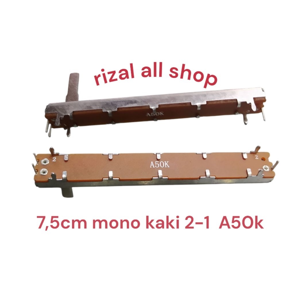 potensio geser 7,5cm mono kaki 2-1 A50k