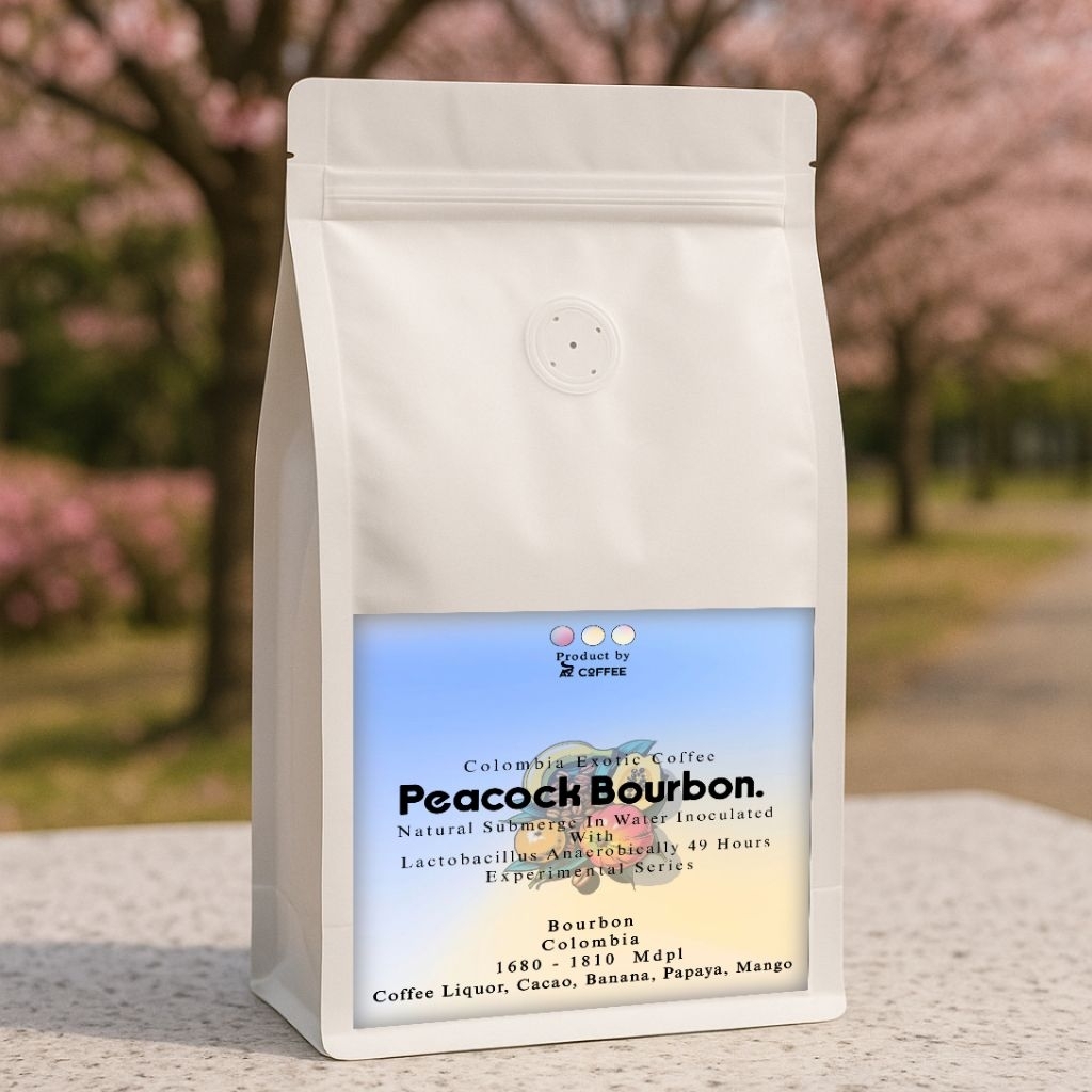 

A2Coffee Biji Kopi Arabika Roasted Beans Arabica Colombia Peacock Bourbon Colombia Exotic Coffee 200gr