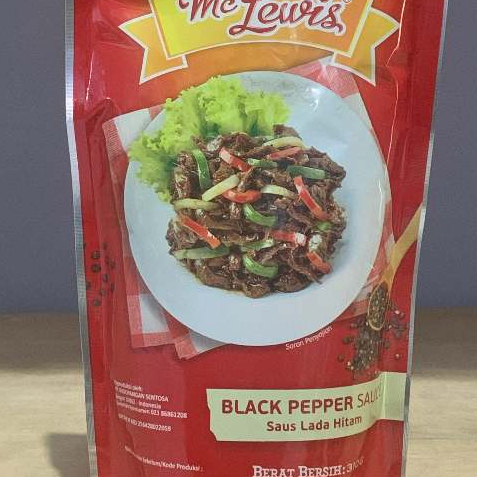 

Mc Lewis Saus Lada Hitam - Black Pepper Sauce 310 Gram