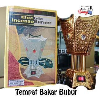 Mabkhara Listrik Prapen Tempat bakar Bakhour Buhur Dupa Arab Mewah Aesthetic